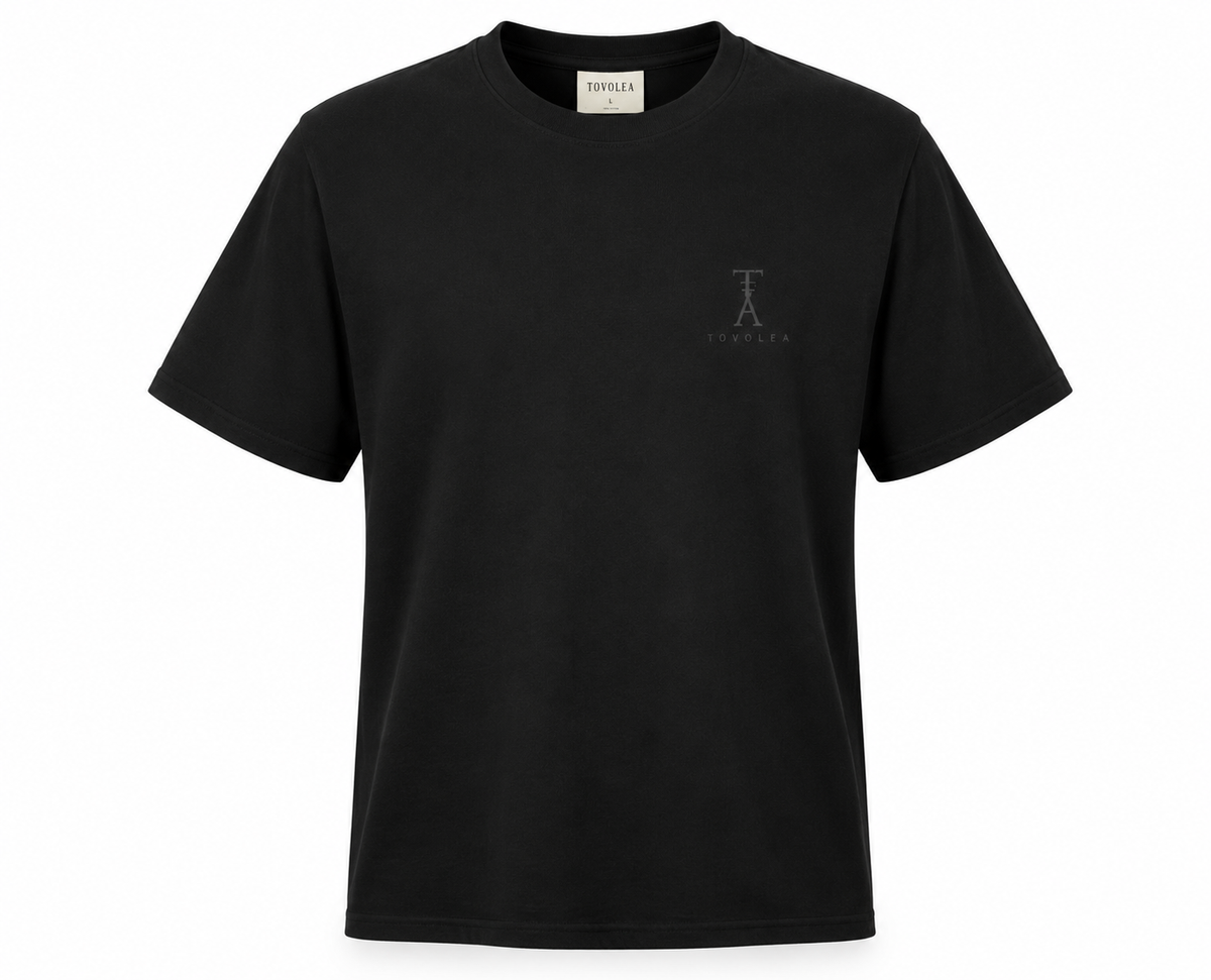 Cotton Navy T‑Shirt - Available in Black, Navy & White