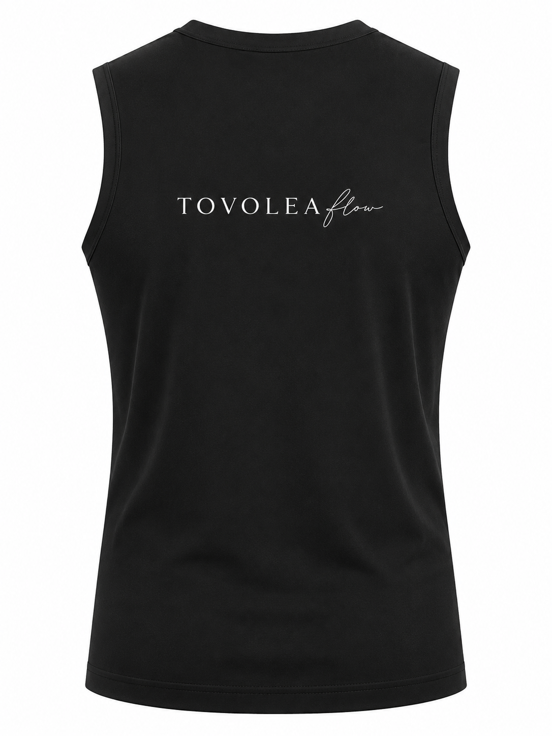 Flow Mens Black / White Sleeveless Performance Tee
