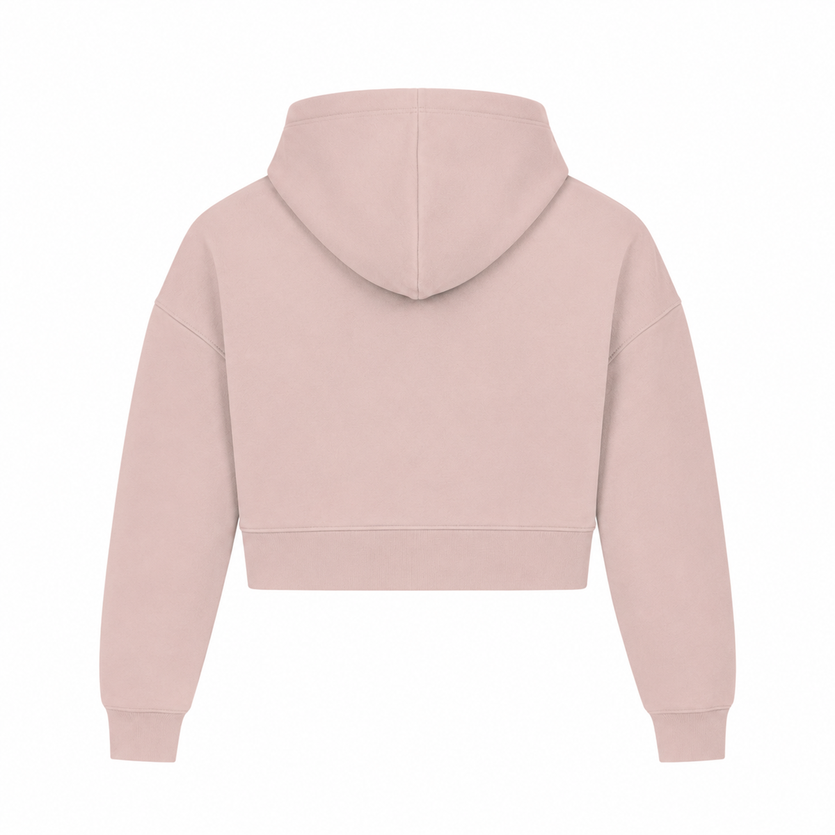 Flow Ladies Blush / Sage Cropped Hooded Sweatshirt