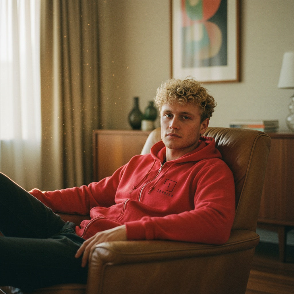 Crimson Full-Zip Hoodie