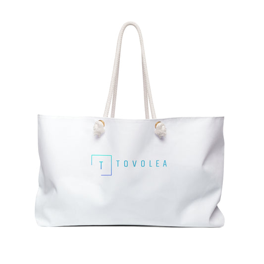 Tovolea Large White Tote Bag