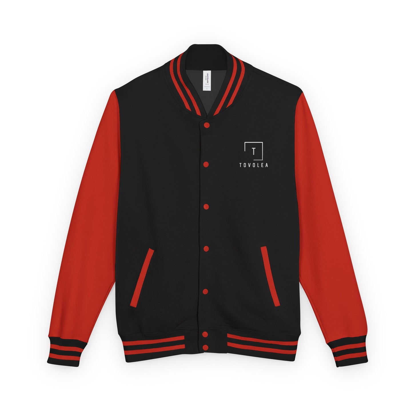 Tovolea Gents Classic Black & Red Letterman Jacket