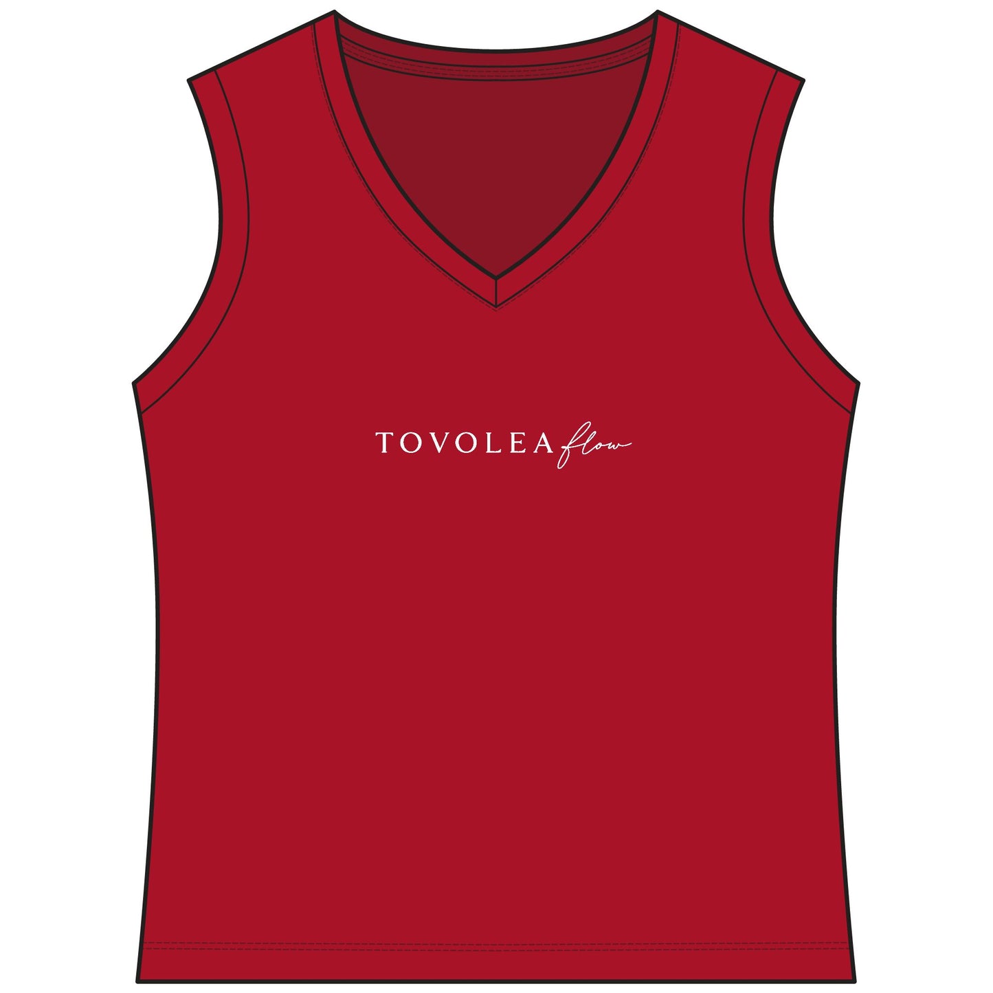 Flow Women's Sleeveless V-Neck Performance Tee
