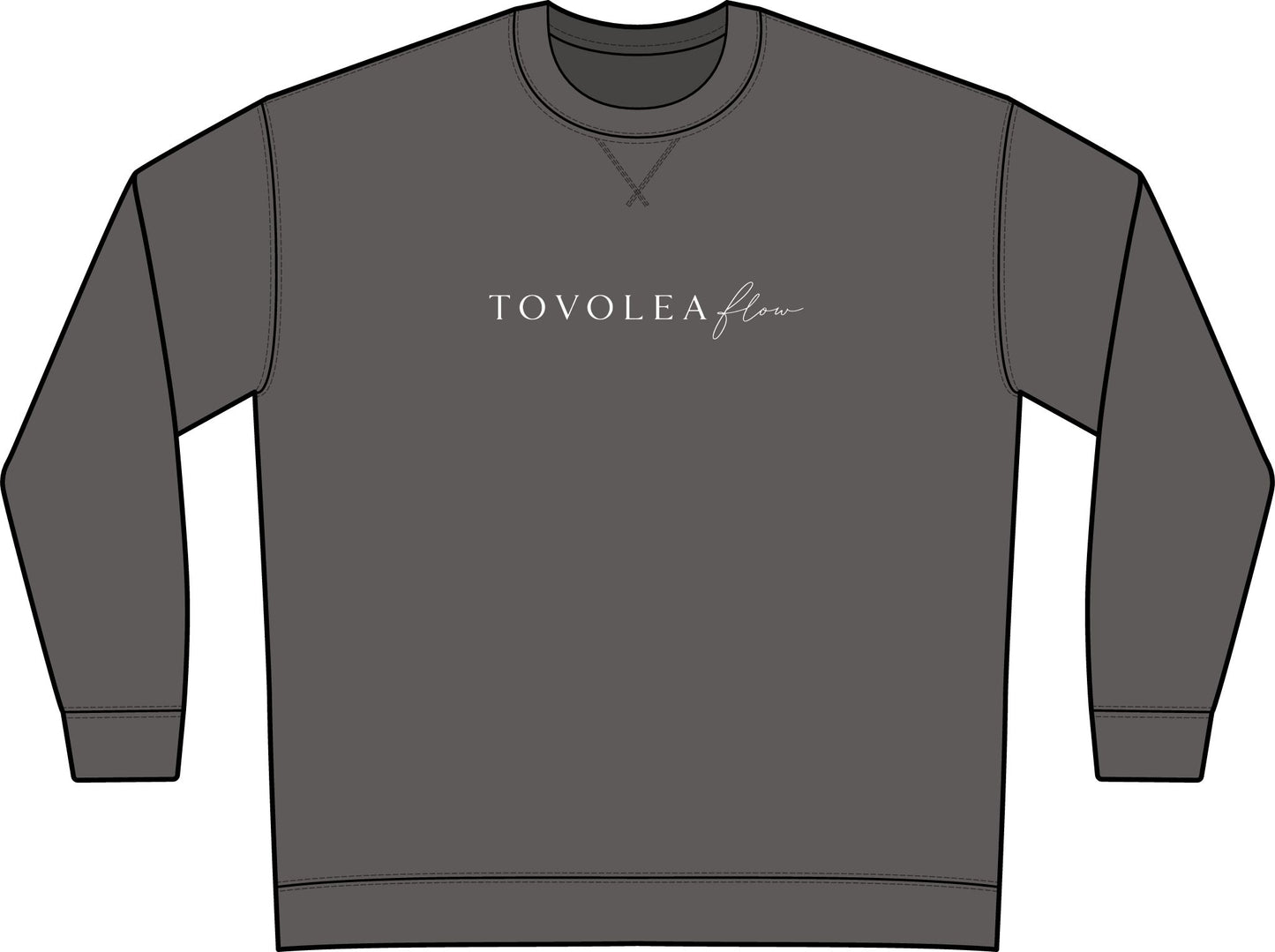 Flow Mens Lightweight Performance Grey Crewneck Sweatshirt