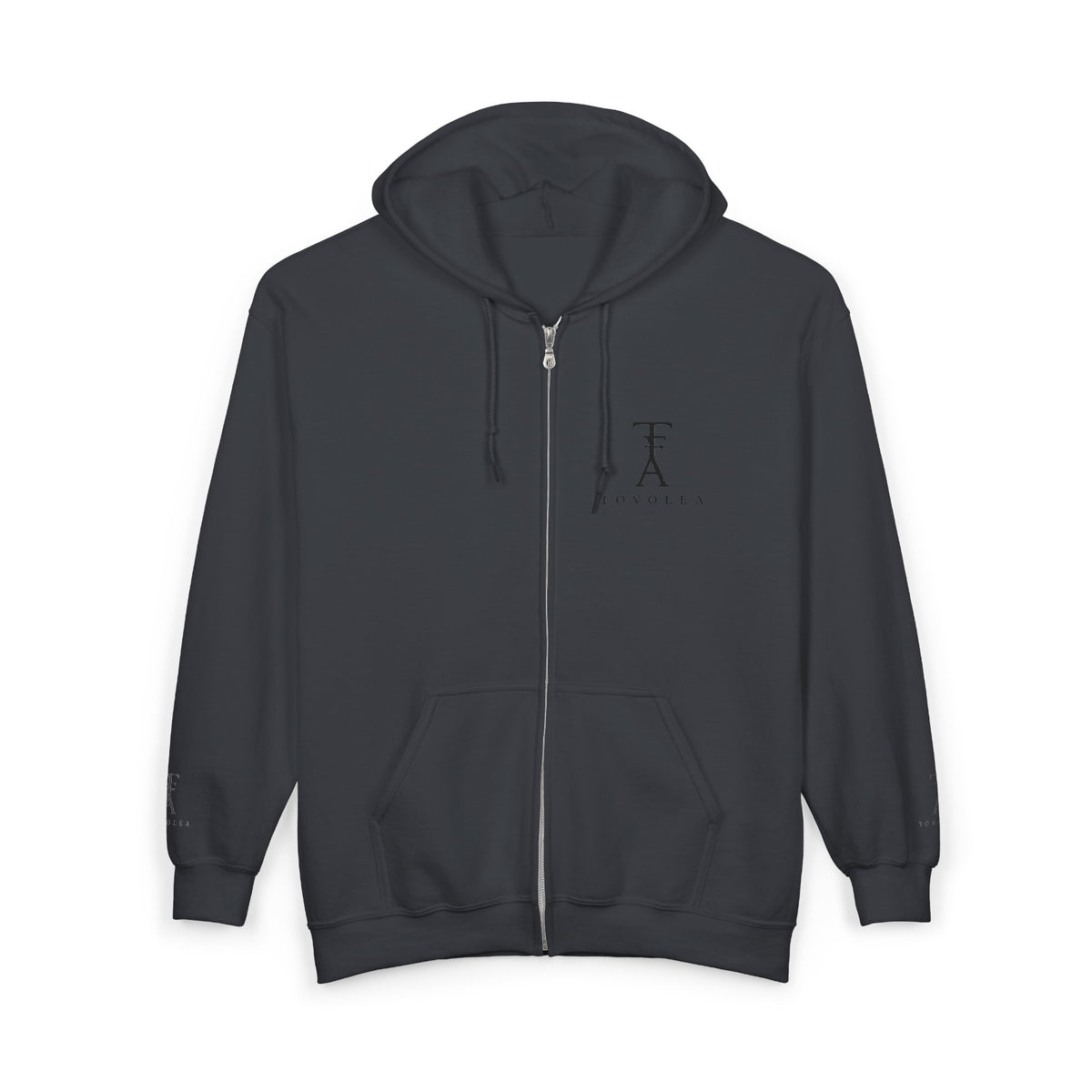 Midnight Full-Zip Hoodie — Everyday Comfort, Timeless Look