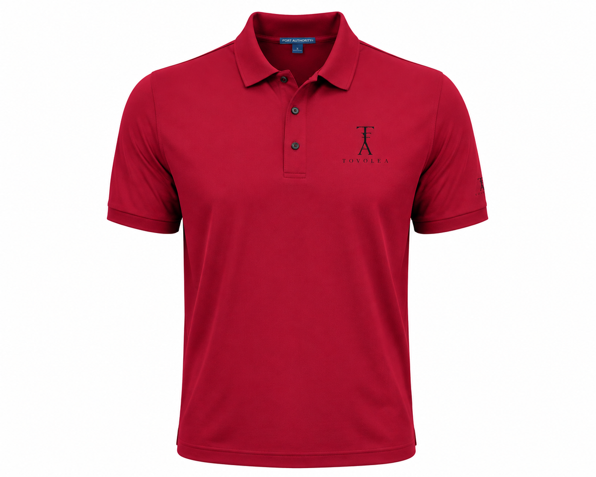 Embroidered Sand Polo Shirt - Available in Navy, Red, White & Black