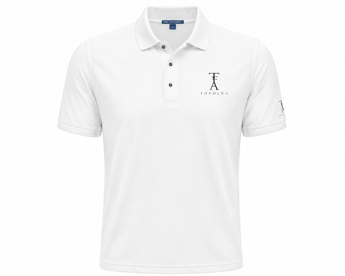 Embroidered Sand Polo Shirt - Available in Navy, Red, White & Black
