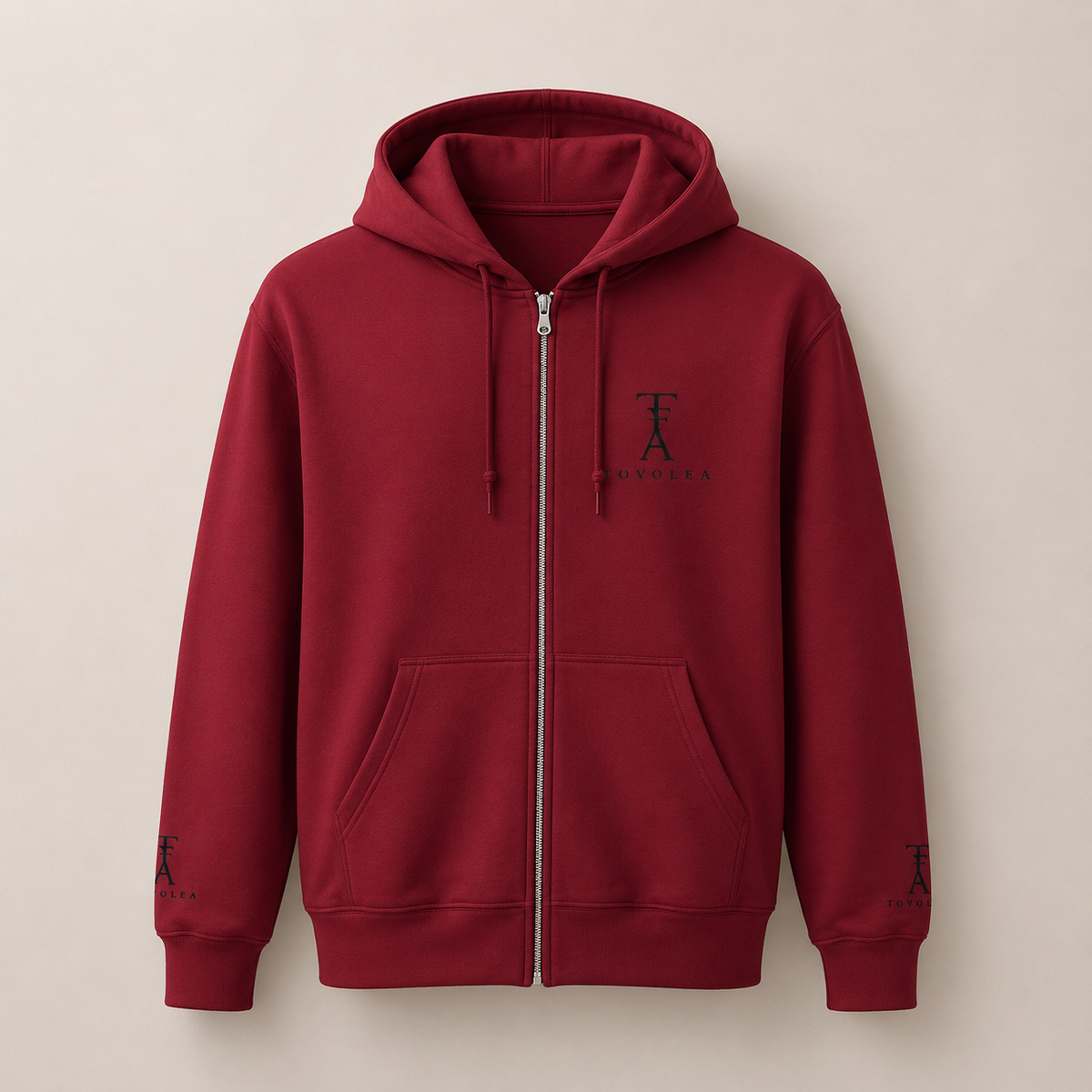 Cloud Full-Zip Hoodie - Available in Pink, Blue & Red