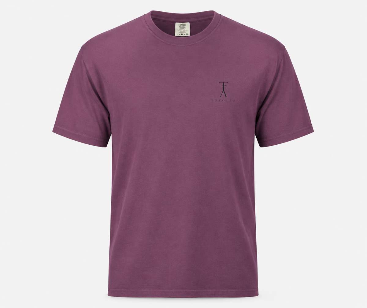 Cloud Cotton Tee — Available in Berry, Sand & Violet