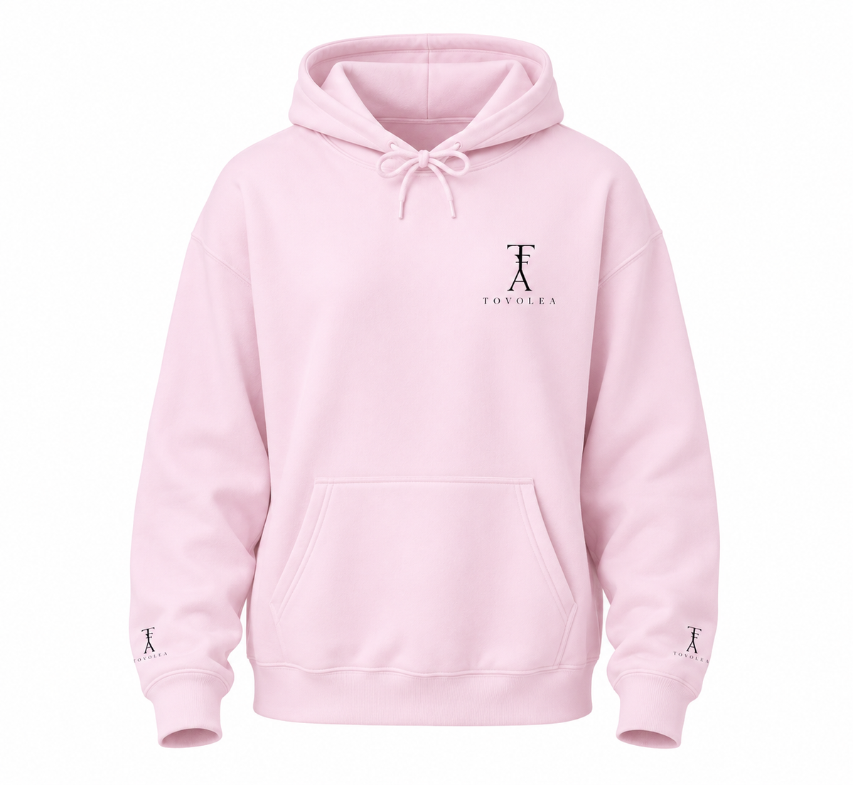 Sand Embroidered Hoodie — Soft Tones, Sharp Detail