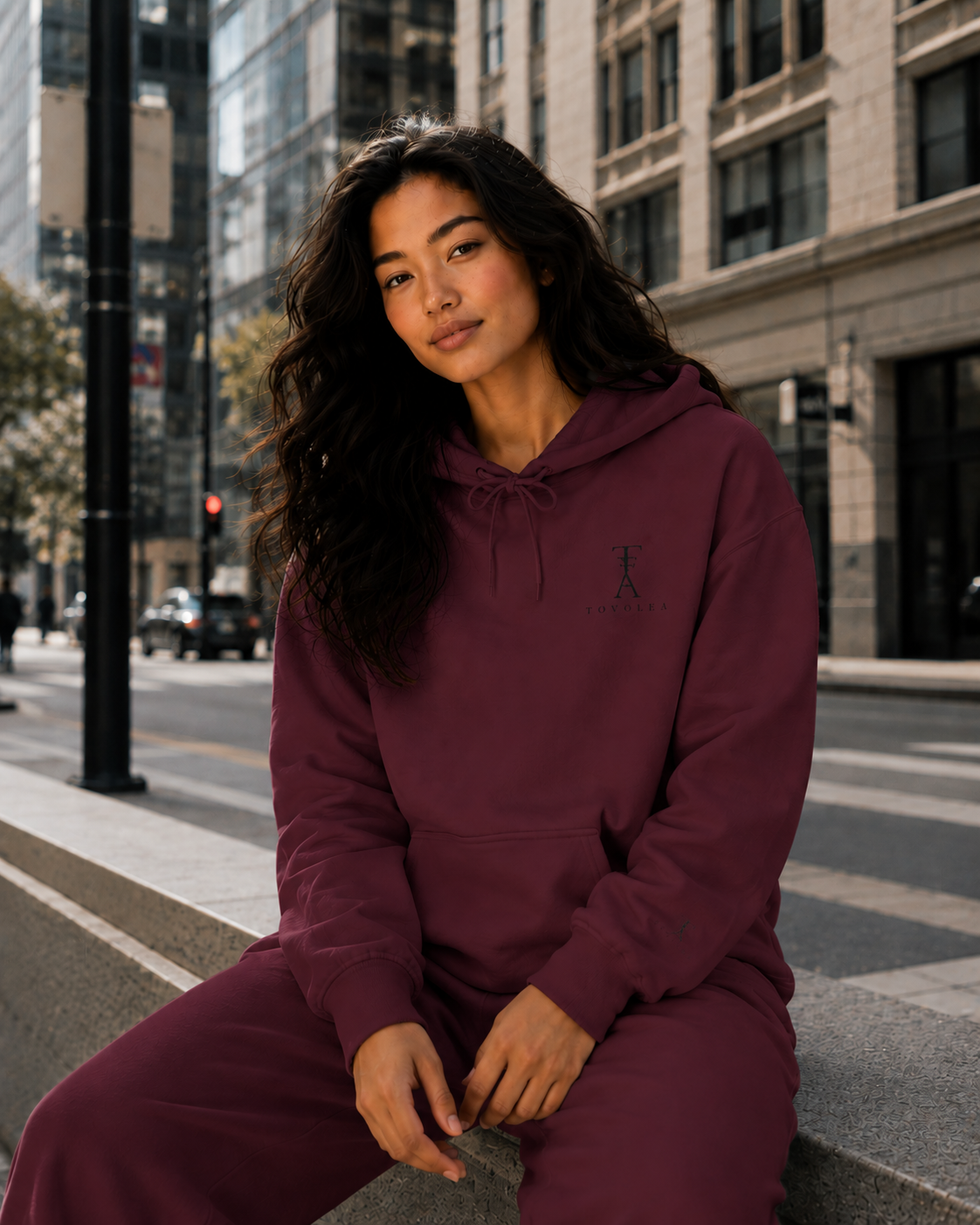 Sand Embroidered Hoodie — Soft Tones, Sharp Detail