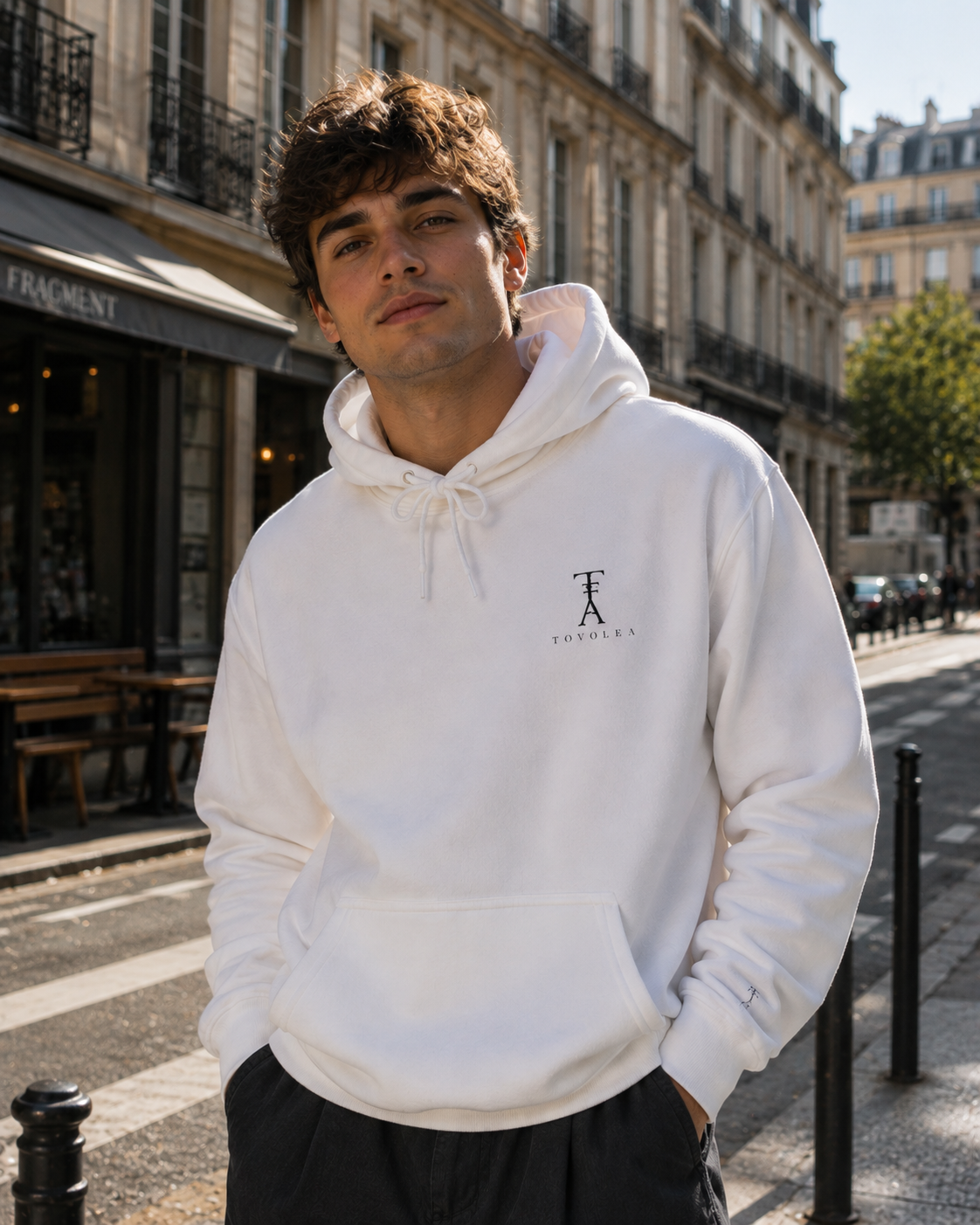 Ocean Embroidered Hoodie — Understated. Essential. TOVOLEA.