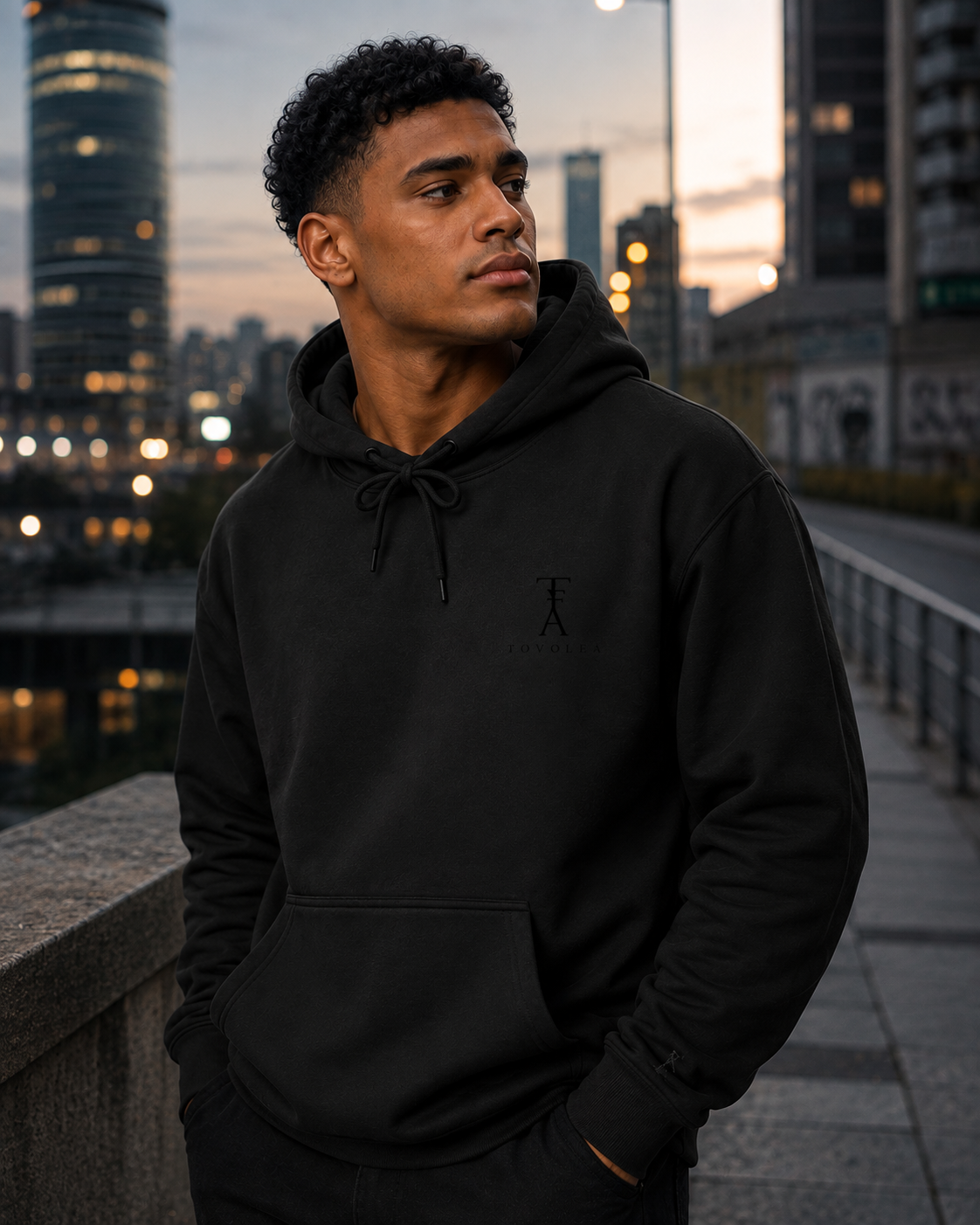 Ocean Embroidered Hoodie — Understated. Essential. TOVOLEA.
