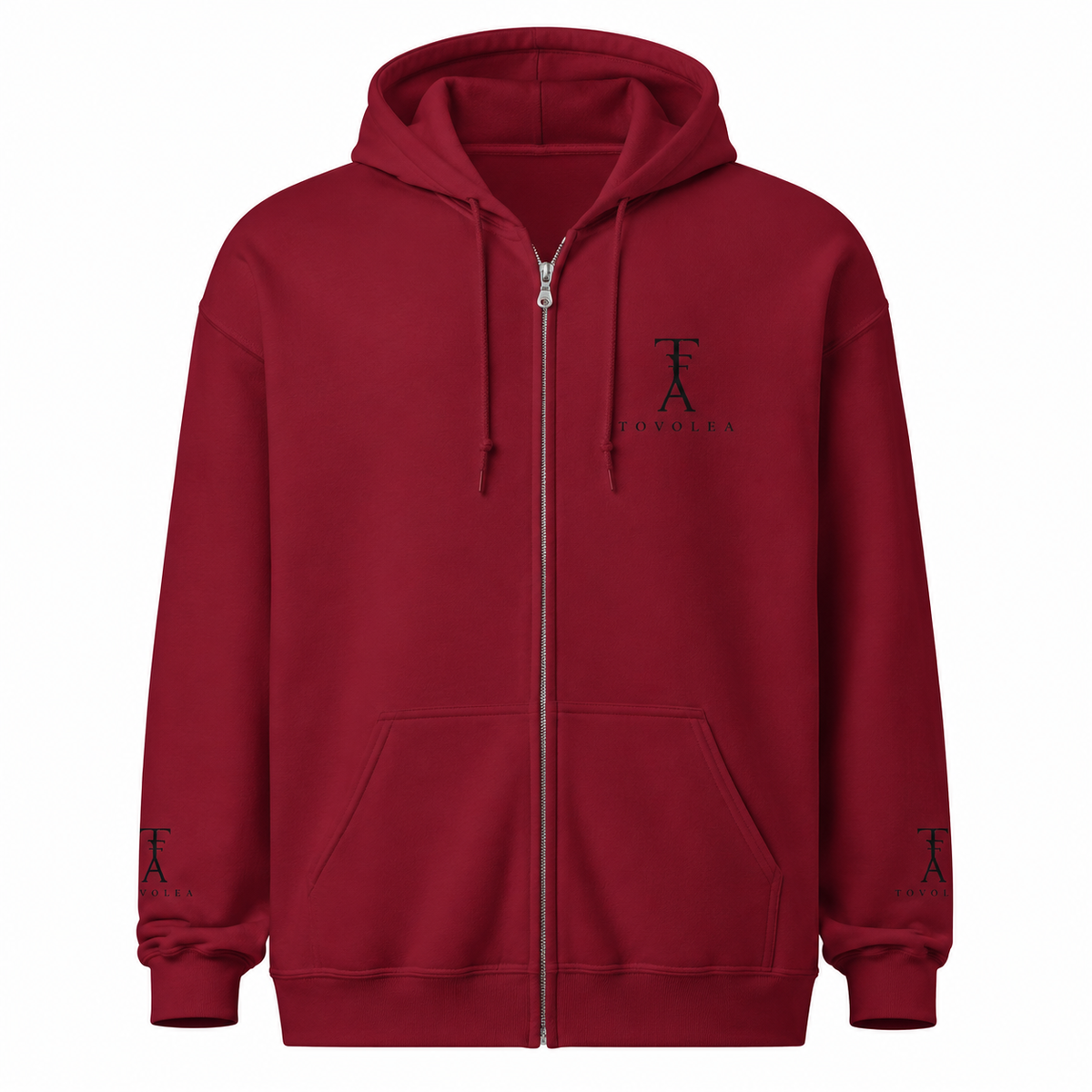 Midnight Full-Zip Hoodie — Everyday Comfort, Timeless Look