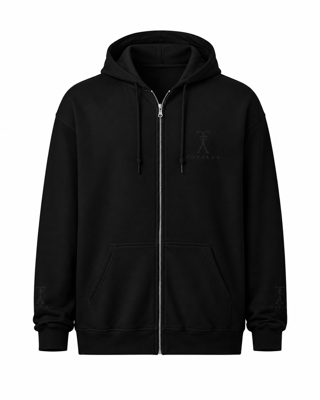 Midnight Full-Zip Hoodie — Everyday Comfort, Timeless Look