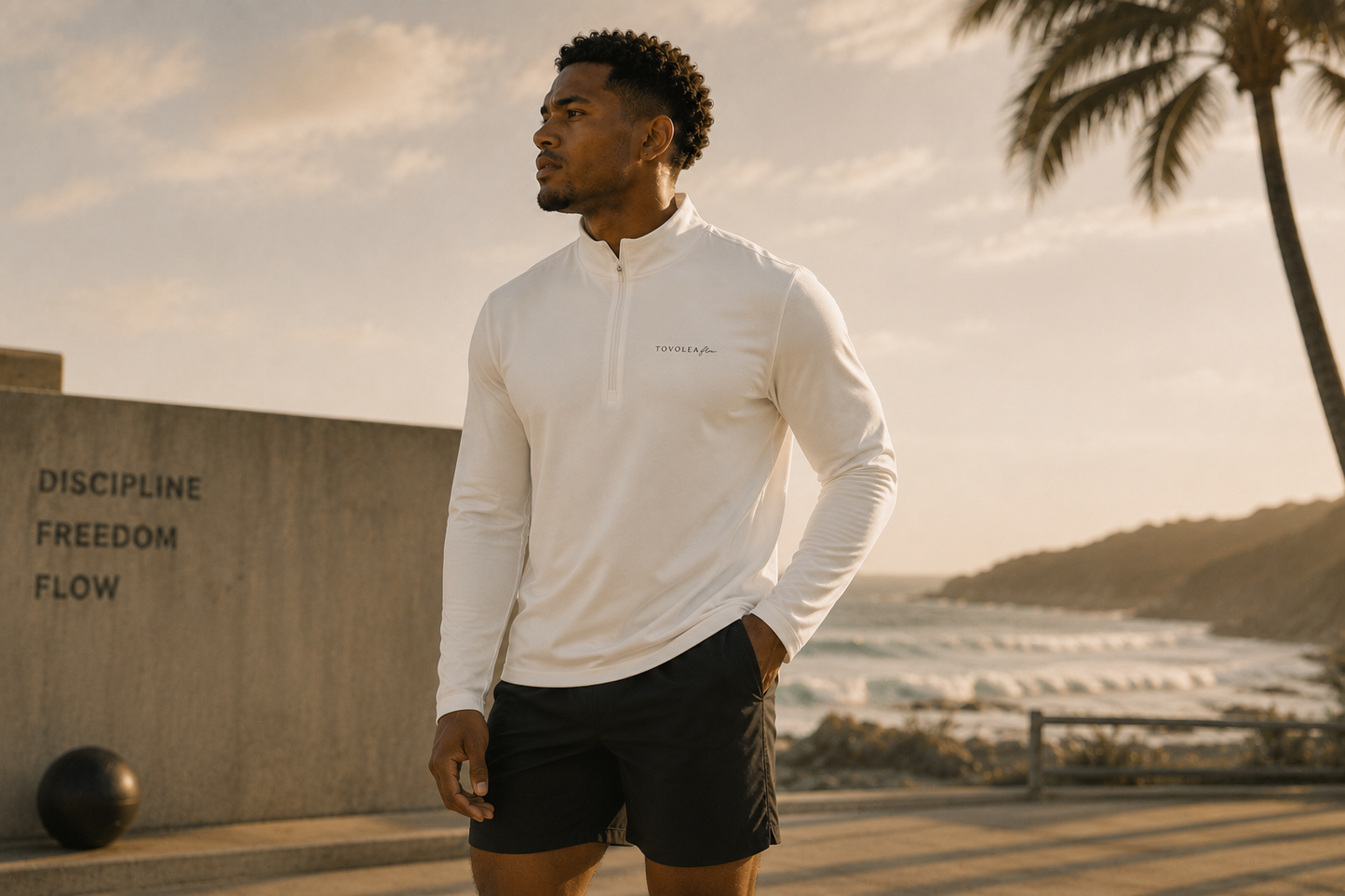 Flow Cloud Gents Quarter-Zip Pullover - Lightweight