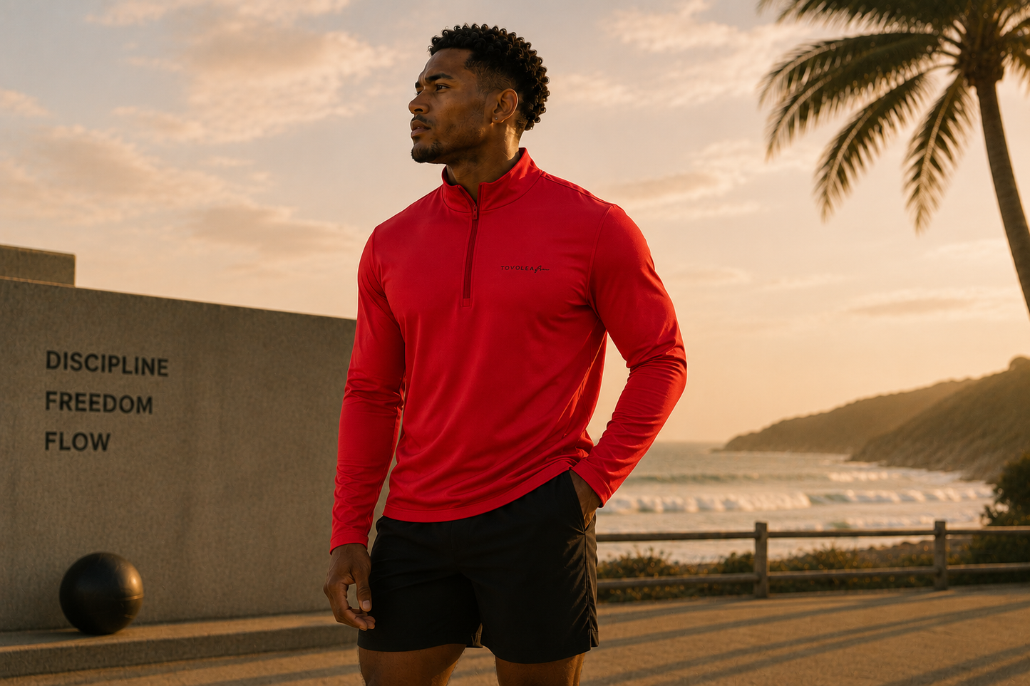 Flow Cloud Gents Quarter-Zip Pullover - Lightweight
