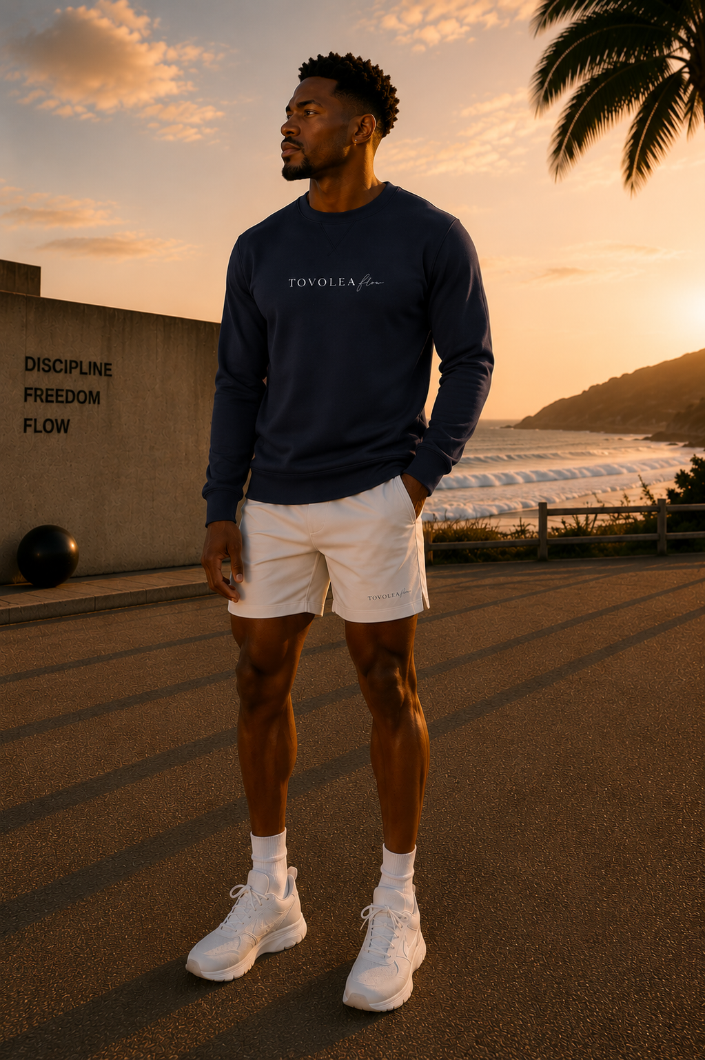 Flow Mens Lightweight Performance Grey Crewneck Sweatshirt