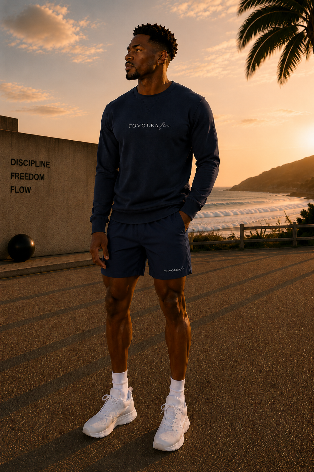Flow 7" Performance Shorts Mens — Lightweight Training Shorts Black / Blue