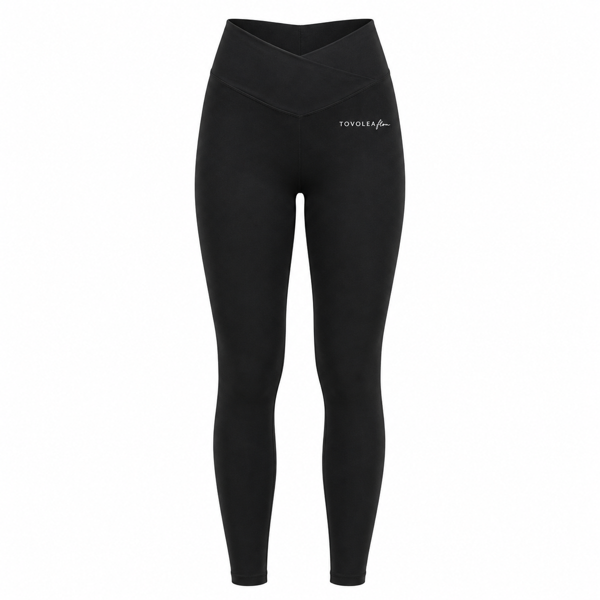 Flow Luxe Women's V-Cut Leggings – High-Waist Grey Activewear