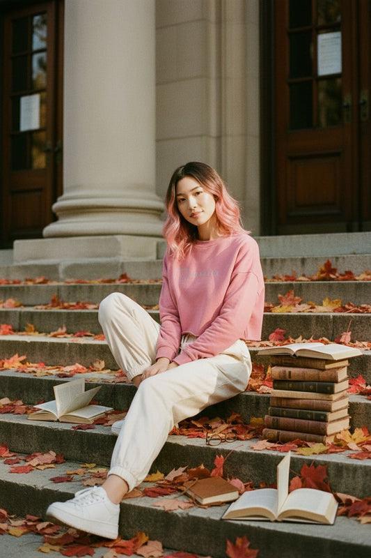 Mauve Cropped Sweatshirt